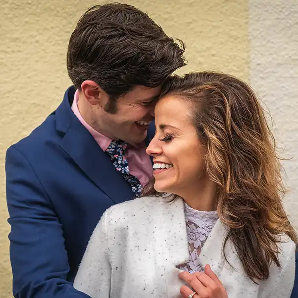 Engagement photo of couple in Annapolis, MD